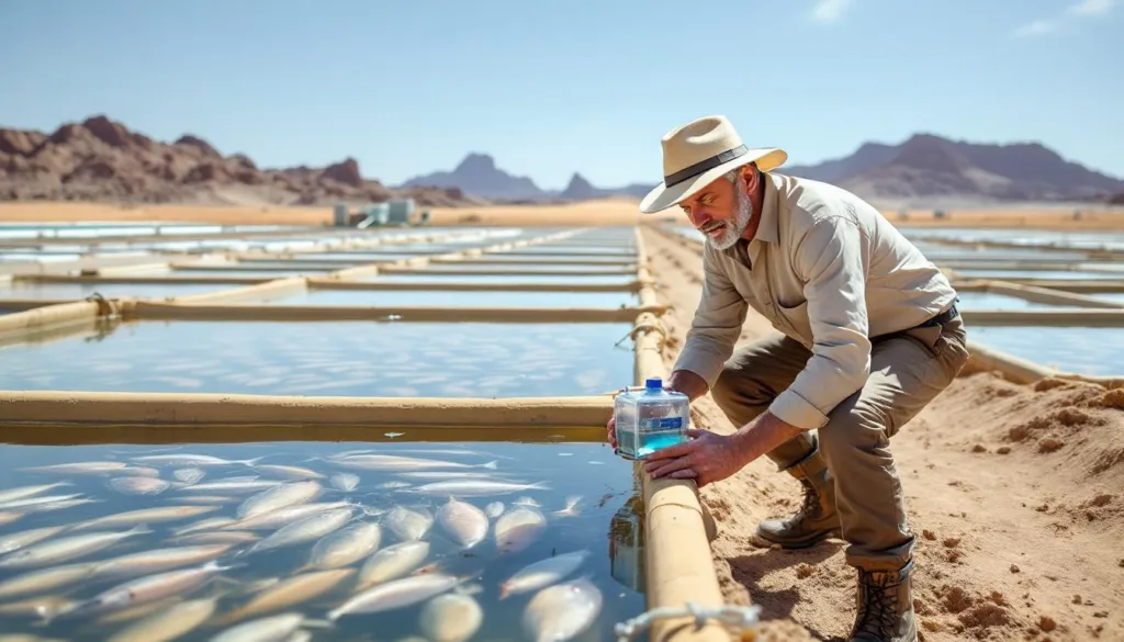 ein experte erklärt, wie china erfolgreich millionen von fischen in der wüste züchtet und innovative aquakulturtechniken einsetzt.