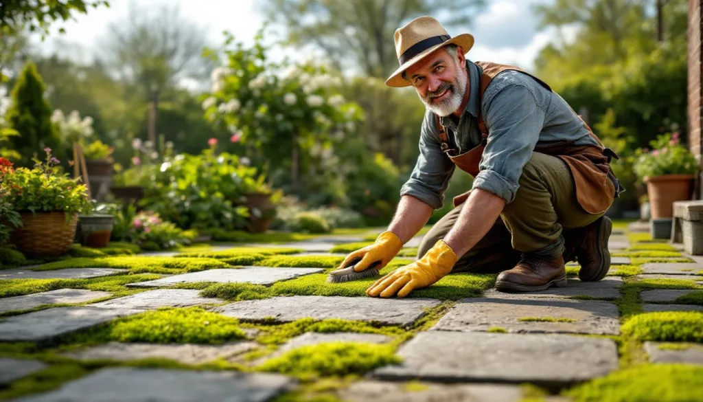 ein erfahrener gärtner erklärt, warum deine terrasse jeden frühling von moos bedeckt wird und wie du dem effektiv vorbeugen kannst.