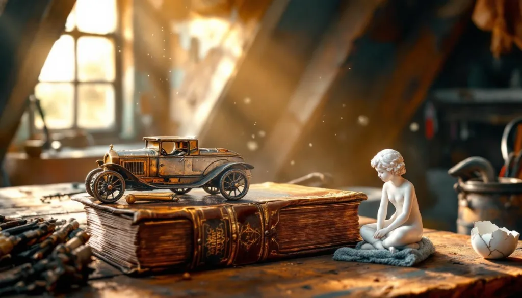 entdecke, wie ich drei dachboden-schätze gefunden habe, die heute hunderte euro wert sind. lass dich von meinen tipps inspirieren und finde deine eigenen wertvollen fundstücke!